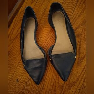 Aldo Navy Blue Pointed Flats Sz. 6.5